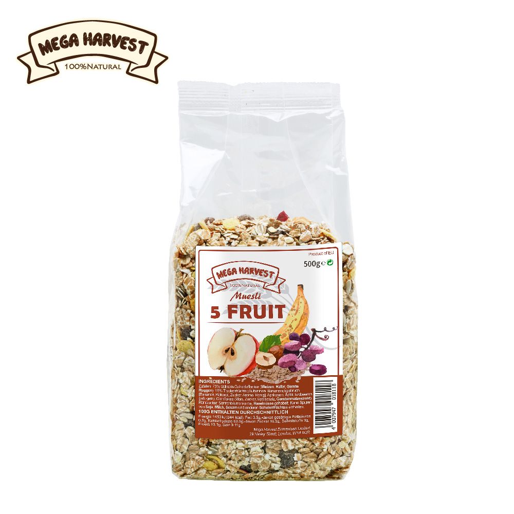 Mega Harvest 德國天然什錦榛果穀片 500g
