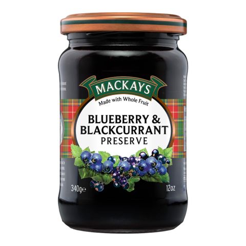 Mackays蘇格蘭梅凱藍莓黑醋栗果醬 340g