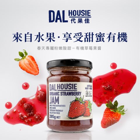 DALHOUSIE 代果佳 有機草莓果醬285g