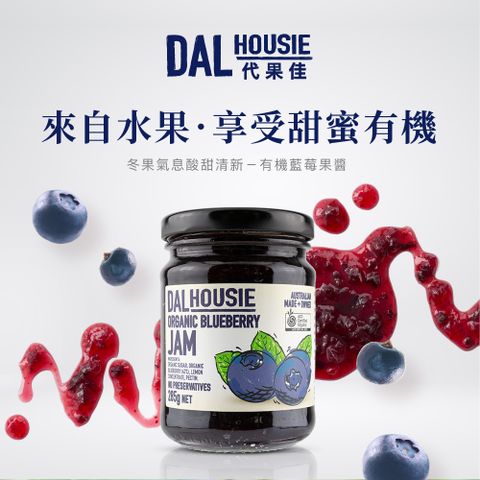 DALHOUSIE 代果佳 有機藍莓果醬285g