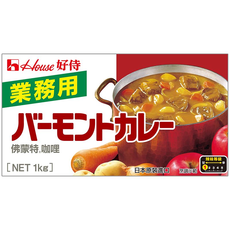 日本《House》佛蒙特咖哩塊-業務用(1kg) - PChome 24h購物