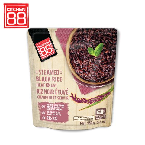 kitchen88 泰國黑米加熱即食飯 150g