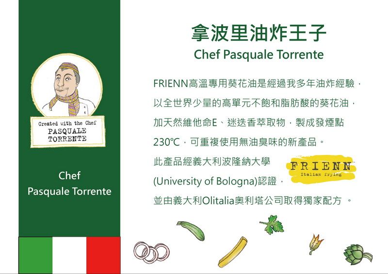 Created with the ChefPASQUALETORRENTEChefPasquale TorrenteiolChef Pasquale TorrenteFRIENNűMθoOgLڦh~ogH@ɤֶq椸MתջĪo[ѵMLREBgѨ,soI230J,iƨϥεLos~C~gqjQiǤj(University of Bologna){,FRIENNItalian fryingåѸqjQOlitaliaQ𤽥qoWatC