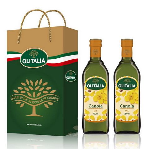 Olitalia奧利塔頂級芥花油禮盒組750mlx2瓶