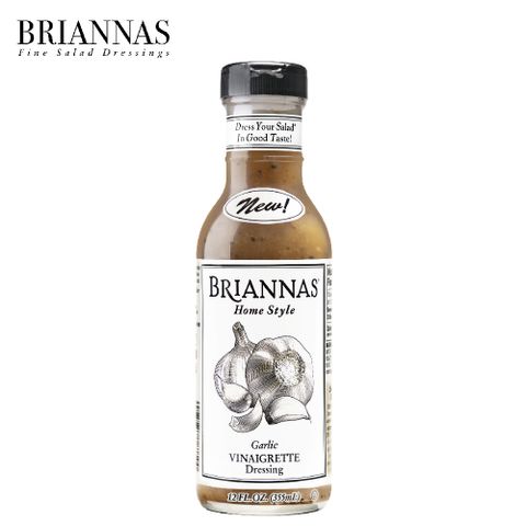 BRIANNAS 無麩質大蒜油醋醬 355ml