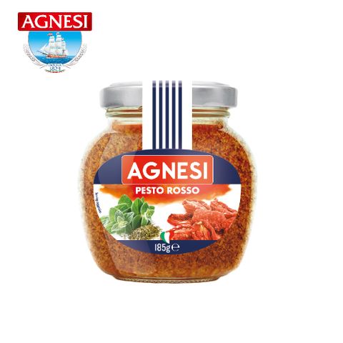 Agnesi 義式蒜香義大利麵醬-油漬風乾蕃茄口味 185g