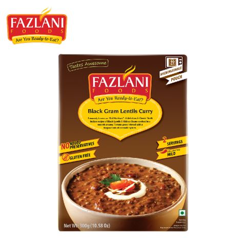 Fazlani 印度黑扁豆咖喱風味即食調理包 300g