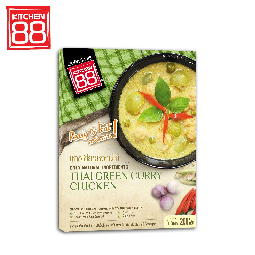 kitchen88  泰式綠咖哩雞即食調理包 200g(12入組)