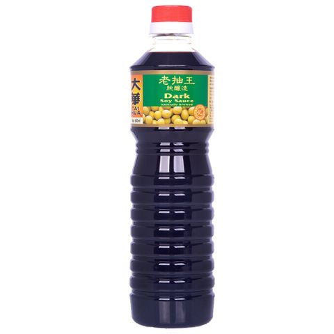 人氣商品新加坡大華-純釀造醬油(老抽)640ML