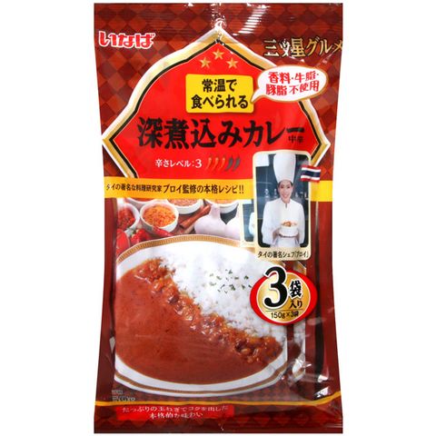 稻葉 美味三星-濃郁燉煮咖哩-中辛 (450g)
