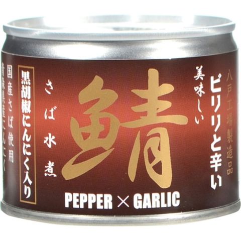 伊藤水煮鯖魚罐-黑胡椒大蒜味 190g