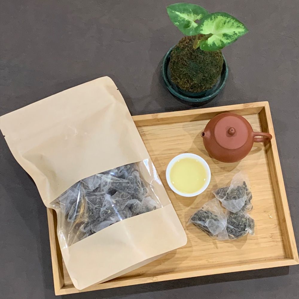 RealShop 真食材本舖 原片烏龍綠茶袋茶 台灣茶 可做冷泡茶 (茶包袋30入 )