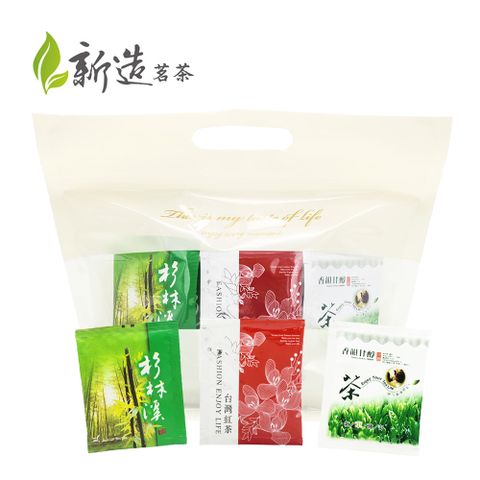 新造茗茶 辦公室量販組合包-烏龍茶紅茶綠茶(60入/袋)