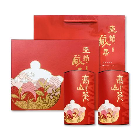 MingChi Tea 名池茶業 金福氣手採高山茶綜合禮盒(阿里山金萱+杉林溪 / 300g)