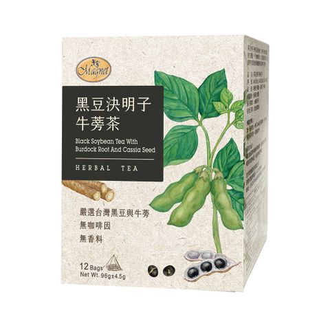 Magnet 曼寧 黑豆決明子牛蒡茶8g*12入/盒(嘉義黑豆台灣牛蒡)