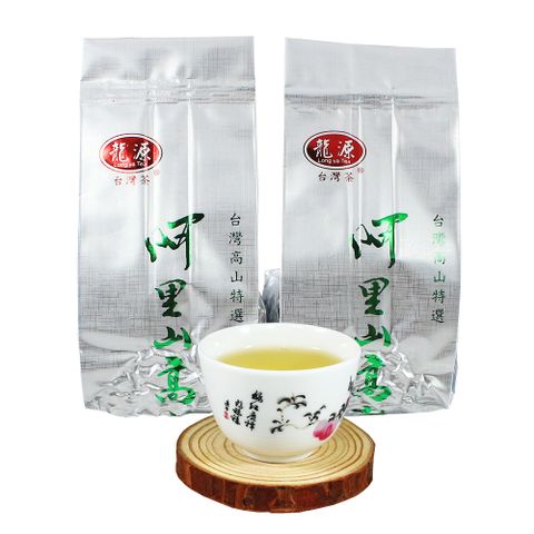 【龍源茶品】阿里山-頂級香醇金萱茶葉2包組(150g/包-共300g/附提袋)