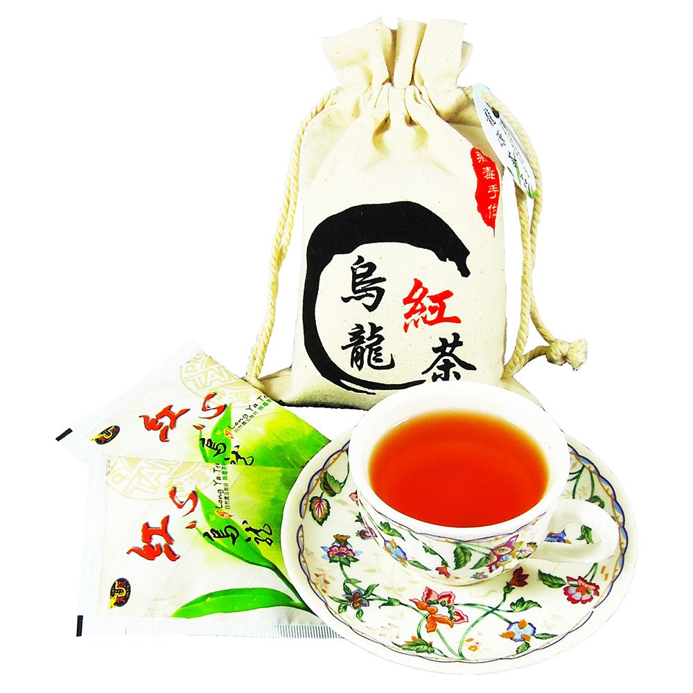 龍源茶品 紅心烏龍紅茶包1袋組(12包/袋/春茶/高山茶適合茶具茶几泡茶壺)