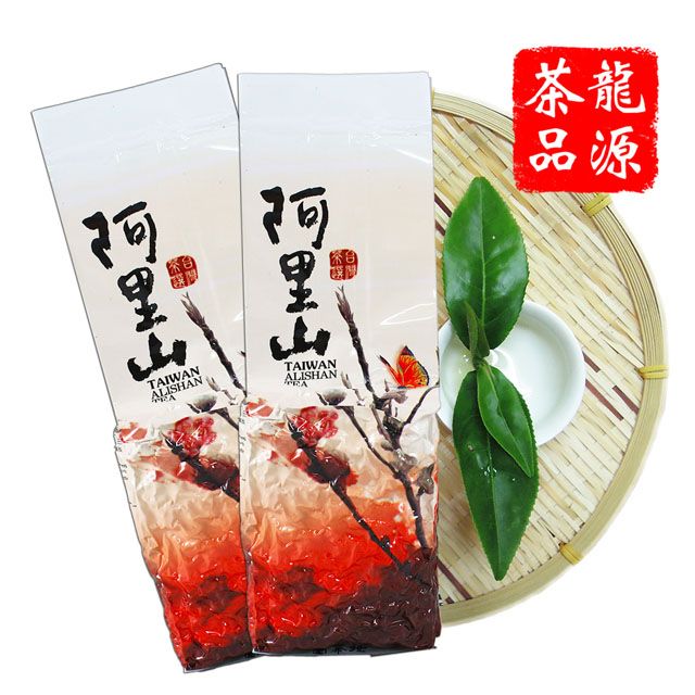 龍源茶品 阿里山香詠淳韻金萱高山茶葉2包組(150g/包/附提袋)-共300g
