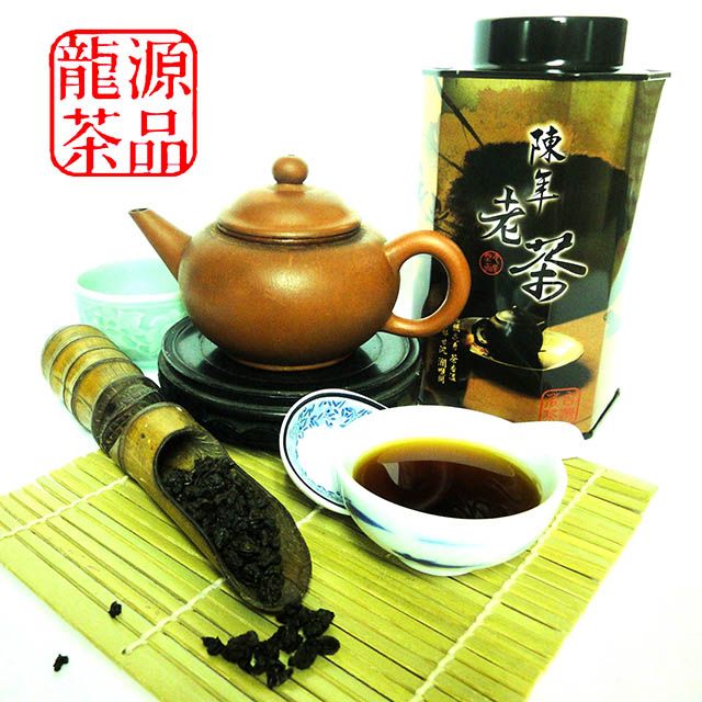 龍源茶品 凍頂功夫陳年烏龍老茶葉1罐組(150g/罐/高山茶/附提袋)