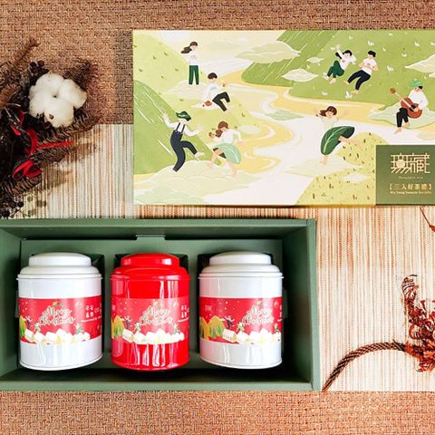 【無藏茗茶】無藏開花茶 — 10顆綜合花型三入大罐精美禮盒組