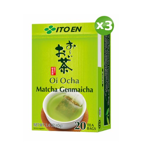 Oi Ocha玄米茶茶包(2gx20入/盒)x3盒