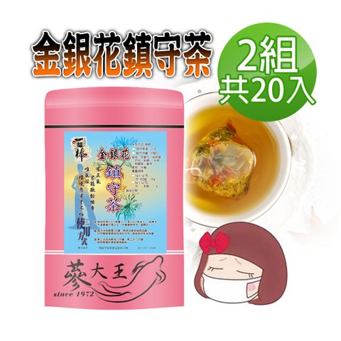 【蔘大王】金銀花鎮守茶包X2組（6gX10入/組）啟動強身 正氣在前 防護維持