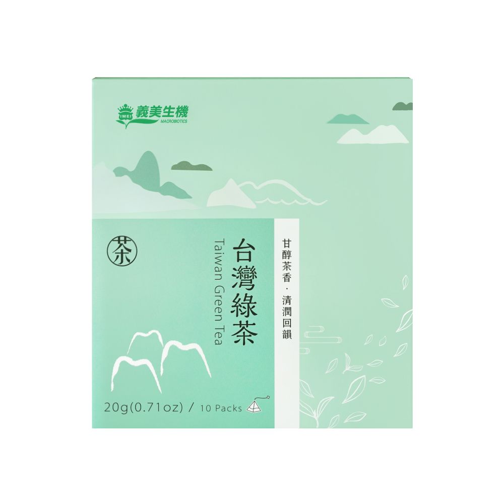 義美 【生機】台灣綠茶2gx10入(四季春)