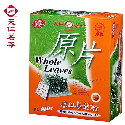 【天仁茗茶】高山烏龍茶原片袋茶3gx40入