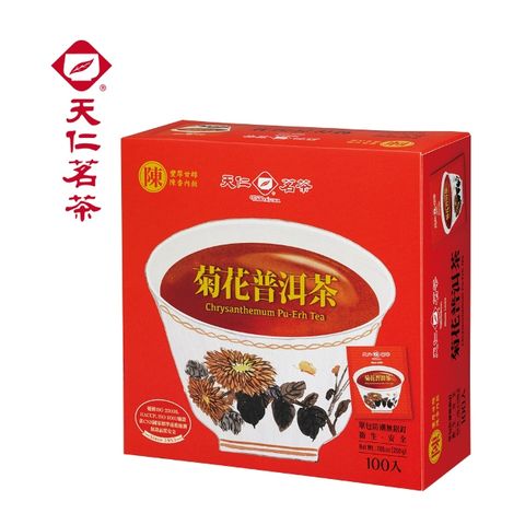 天仁 菊花普洱茶防潮包100入