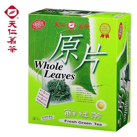 天仁 鮮綠茶原片袋茶40入