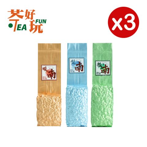 TeaFun 茶好玩 南人系列包套組 南人葉總匯(3包150g-0.75斤;茶葉.烏龍茶)