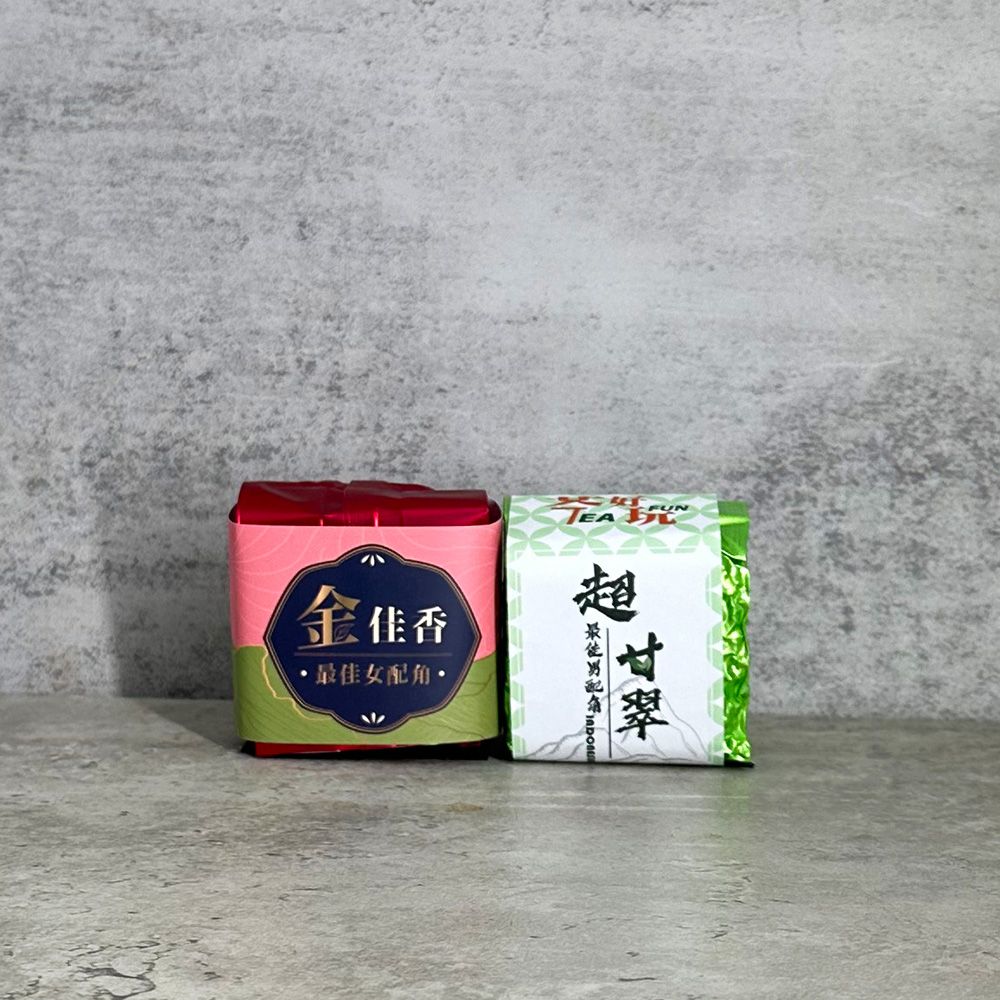 TeaFun 茶好玩 DIY拚配系列口糧茶組 金佳香+超乾翠(共8包-1斤;茶葉.金萱.翠玉.冷泡)