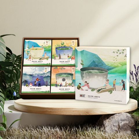 【無藏茗茶】X【可瑞特設計】X【伊甸基金會】聯名公益禮盒【四時茶願·歲歲平安】綜合茶包禮盒組