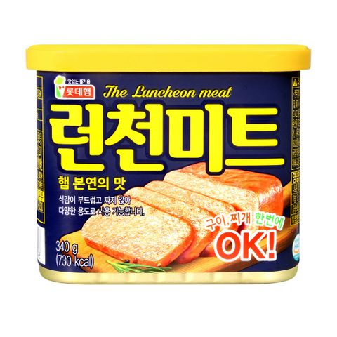 樂天LOTTE 午餐肉 340g 韓國原裝進口 SPAM 韓式火腿罐頭 三明治