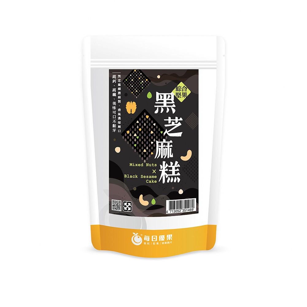 每日優果 綜合堅果黑芝麻糕200G