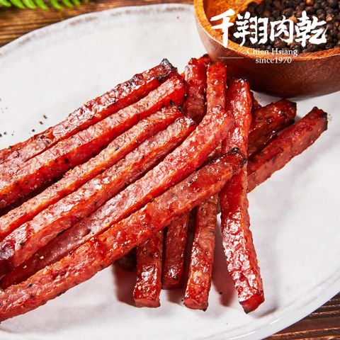 千翔 肉乾-黑胡椒波可棒分享包-240g