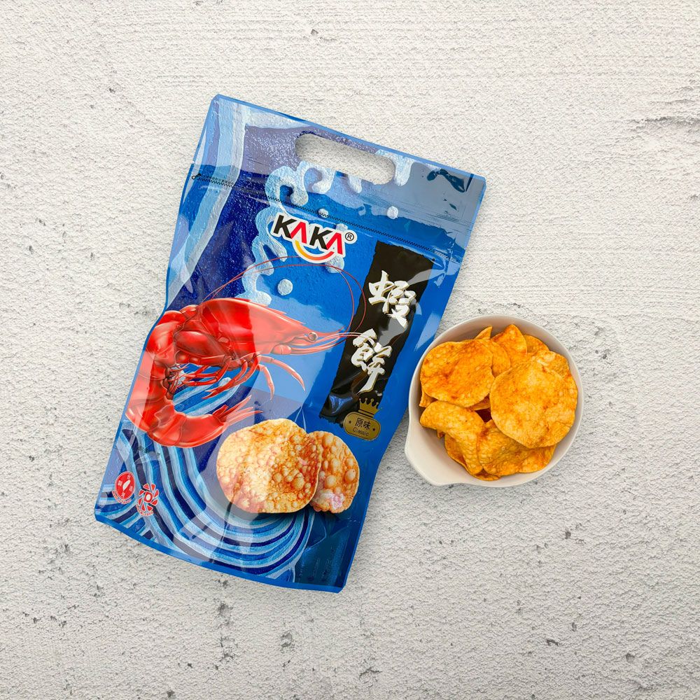 kaka 醬燒蝦餅-大容量分享包(原味/辣味80g/包)