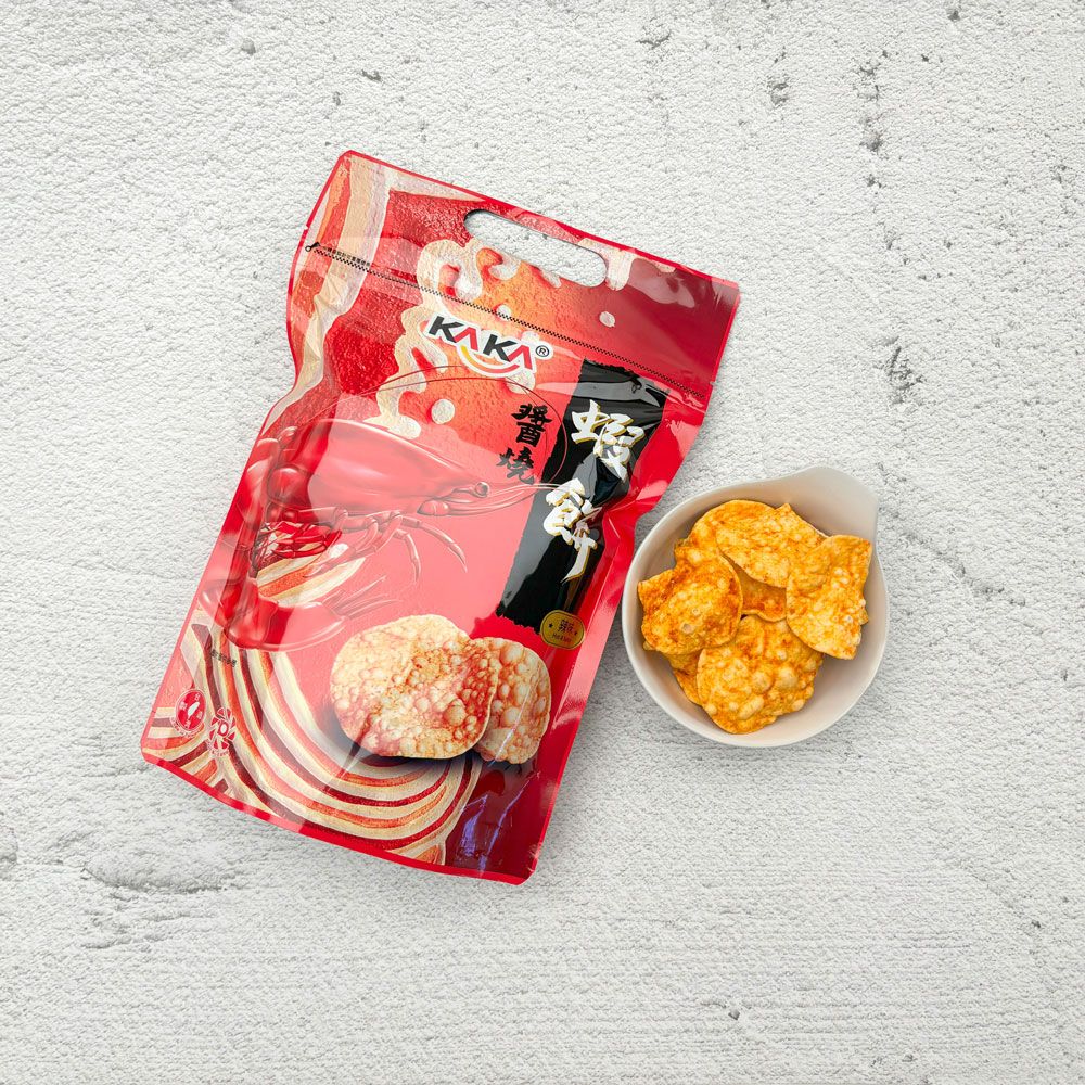 kaka 醬燒蝦餅-大容量分享包(原味/辣味80g/包)