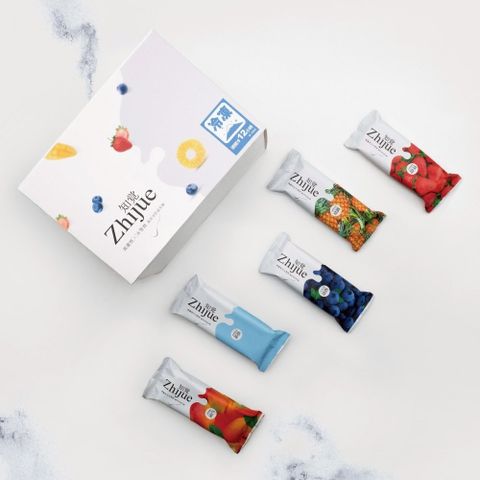 【知覺優格】優格冰雪糕13入(12送1) 原味*3/藍莓*3/草莓*3/芒果*2/鳳梨*2