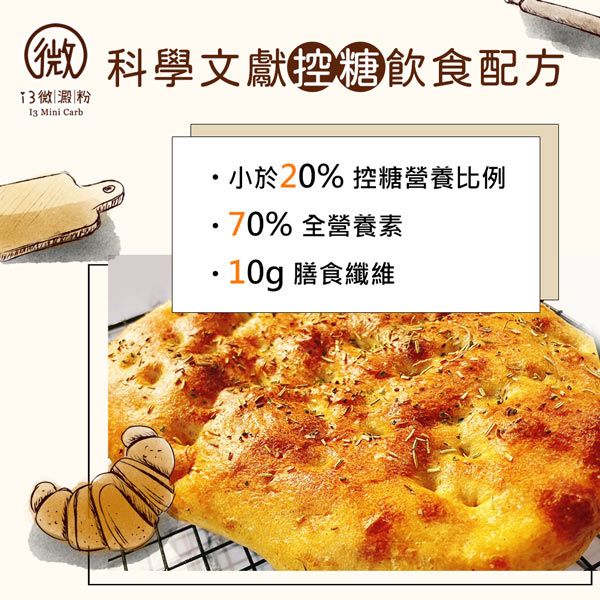 () 科學文獻飲食配方微|澱|粉 Mini Carb小於20% 控糖營養比例70% 全營養素10g 膳食纖維