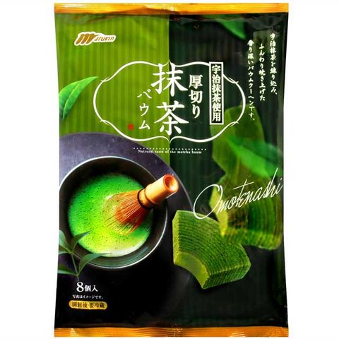 【 限 時 優 惠 】MARUKIN 丸金 厚切年輪小蛋糕-抹茶 (200g)