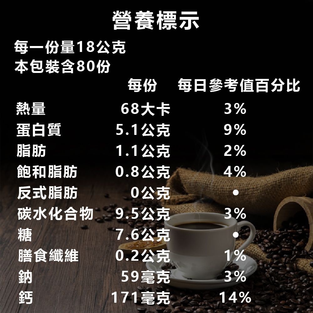 Nestle 雀巢  二合一純拿鐵 18公克 X 80包