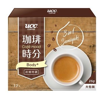 UCC 珈琲時分炭燒風味3合1咖啡25g X12包 X2盒