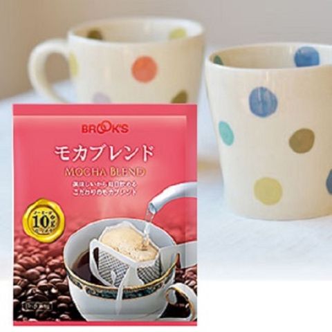 【日本BROOK’S布魯克斯】摩卡綜合25入獨享袋(掛耳式濾泡黑咖啡)