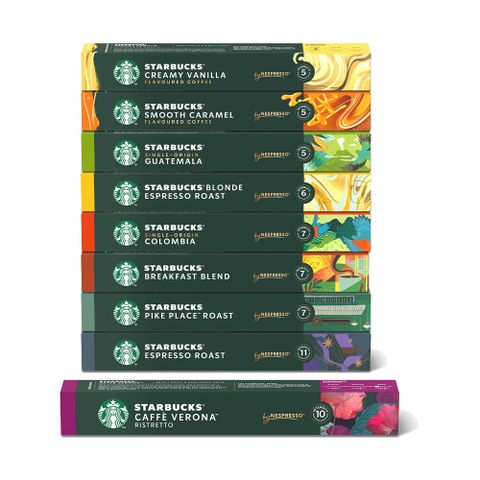 星巴克咖啡膠囊 (口味任選/盒)(10顆)x10盒