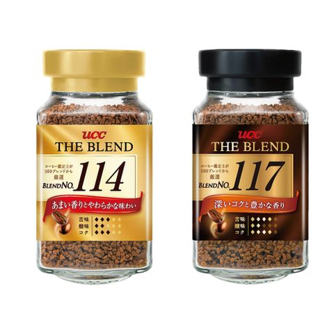 UCC 即溶咖啡117/114 90g (風味任選/罐)x12罐