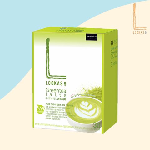 【Lookas9】盧卡斯 綠茶拿鐵咖啡(18.9g/30入)