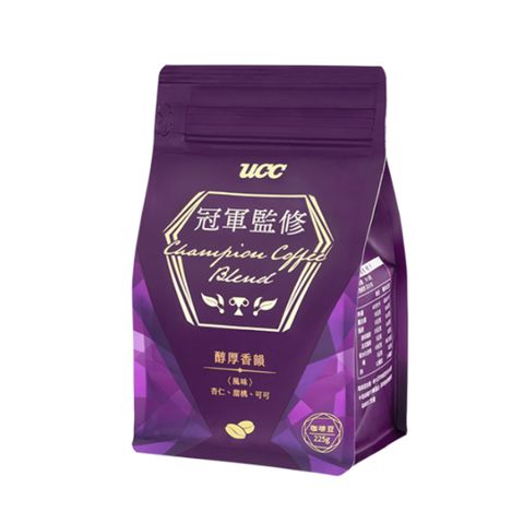 UCC 冠軍監修醇厚香韻咖啡豆 225g/包