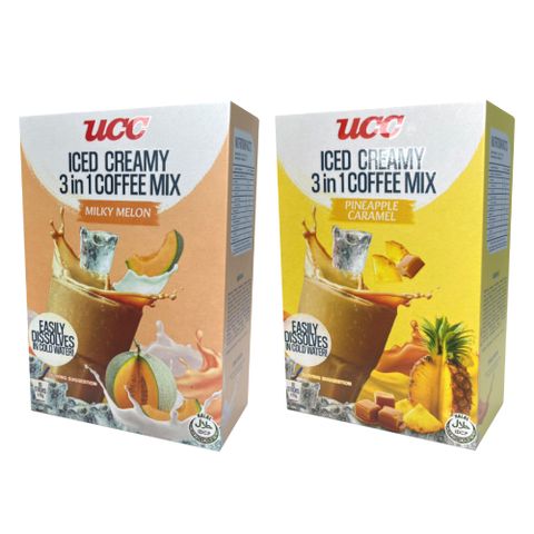 UCC 水果風味冷泡三合一 (奶香哈密瓜風味/鳳梨風味)