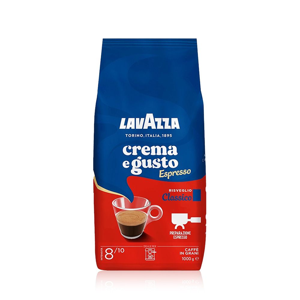 LAVAZZATORINO ITALIA 1895cremaeustoEspressoRISVELIOClassico18/10IDEALE ERPPREPARAZIONEESPRESSOCAFFÈIN GRANI g e1000 G